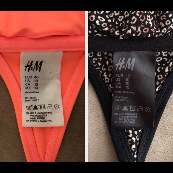 2 NWOT H&M string bikini tops - Picture 4 of 6